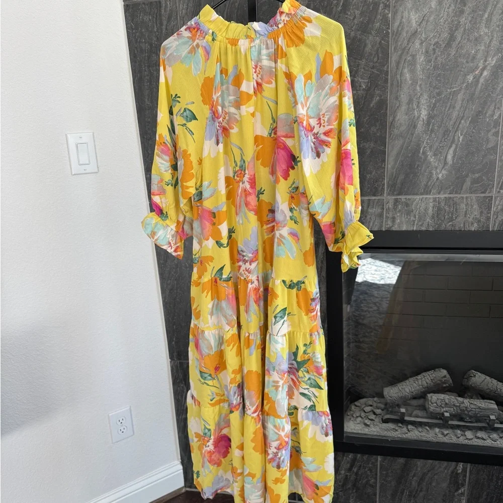 Easel PRINTED BLINK TIERED MAXI DRESS NWT - Picture 9 of 9